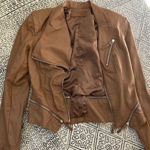 Blank NYC faux leather moto jacket